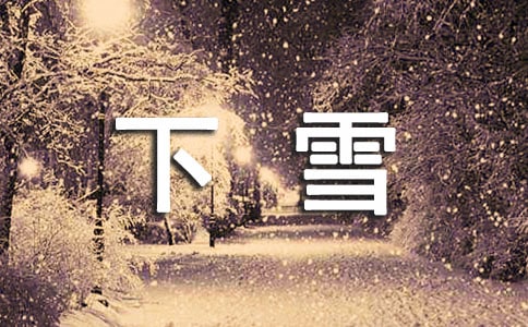 描寫下雪的優(yōu)美散文